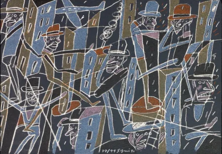 Lithograph Segui - Le froid bleu des contre nuits 6