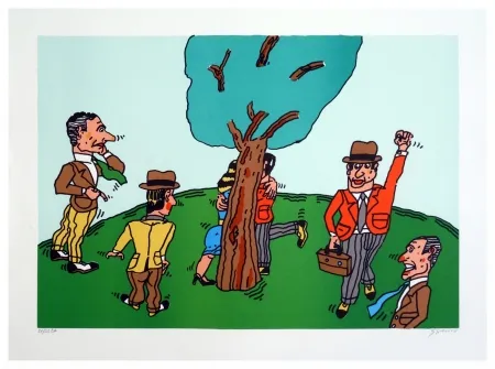 Lithograph Segui - Les amoureux