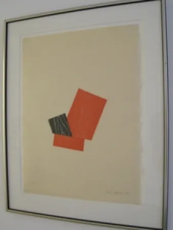 Woodcut Shapiro - Composition A