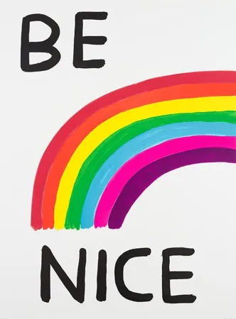 Screenprint Shrigley - Be Nice