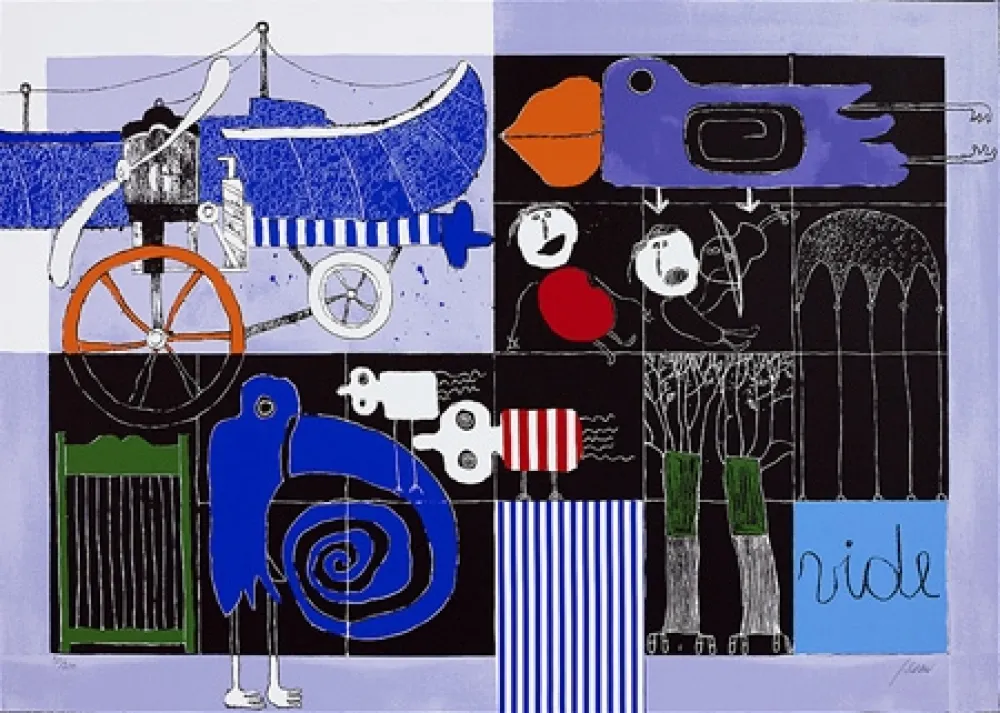 Screenprint Silvain - The Blind Bird 