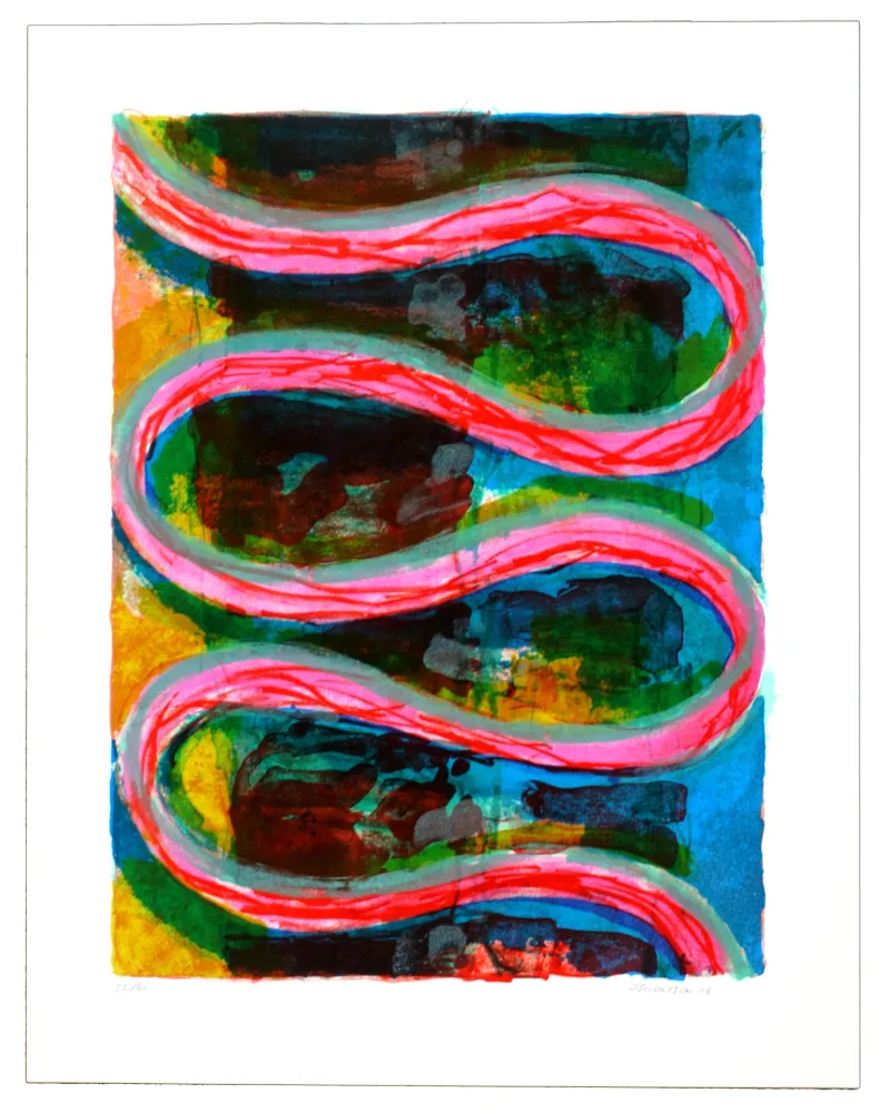 Lithograph Siversten - Serpent