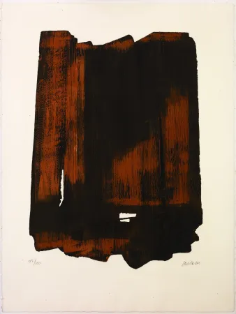 Engraving Soulages - Eau Forte XVI
