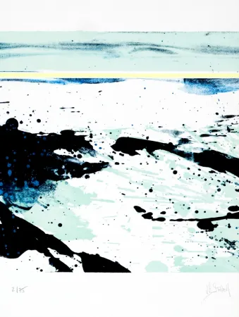 Lithograph Stholl - Fraktion de contre vagues