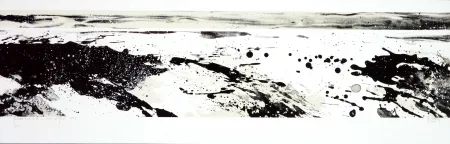 Lithograph Stholl - Roches & roll à contre vague 1 / N&B