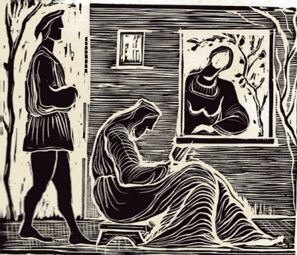 Illustrated Book Stoppa - Sant'Abraam Romito e la Nipote Maria