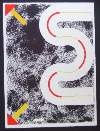 Lithograph Sugai - Le cerf volant