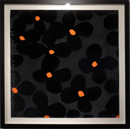 Screenprint Sultan - Orange & Black