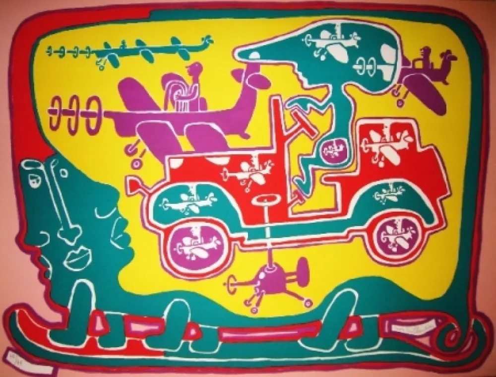 Lithograph Taillandier - Taillandier land