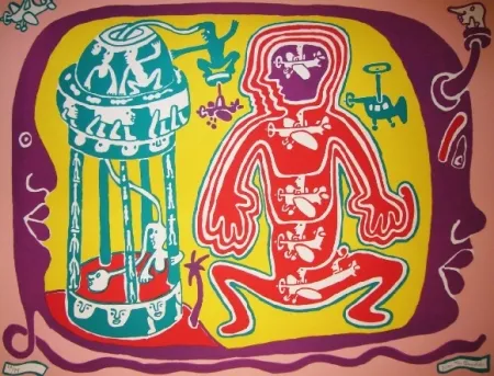 Lithograph Taillandier - Taillandier land 