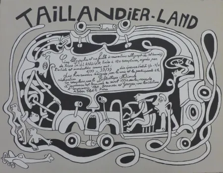 Lithograph Taillandier - Taillendier Land