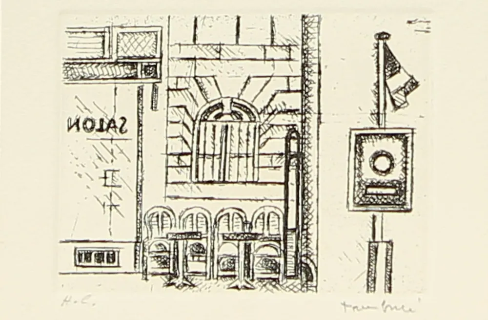 Etching Tamburi - SENZA TITOLO