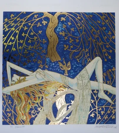 Lithograph Ting - Tree of life