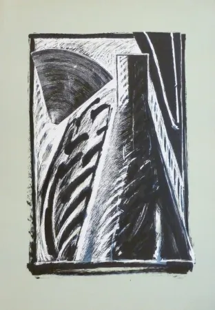 Lithograph Titus Carmel - Composition