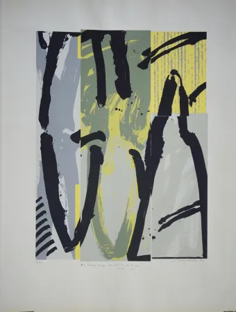 Lithograph Titus Carmel - Sans titre