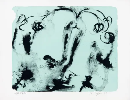 Lithograph Toguo - Gardening her Difference