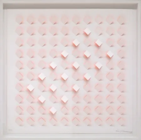 Lithograph Tomasello - S/T 4 - Naranja