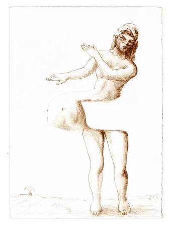 Lithograph Topor - 5 Neuf Grâces 