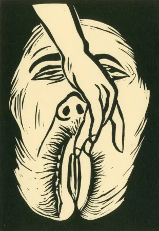 Linocut Topor - Annulaire