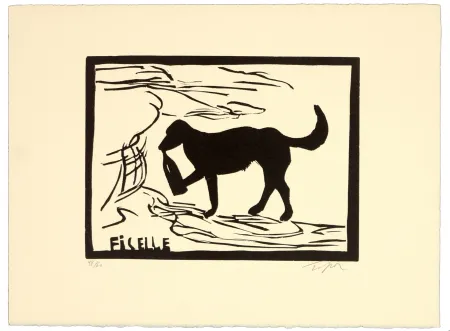 Linocut Topor - Ficelle