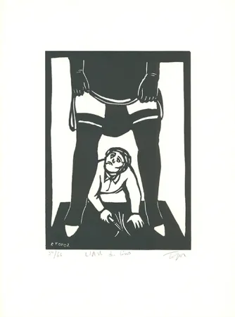 Linocut Topor - L'art du lino (