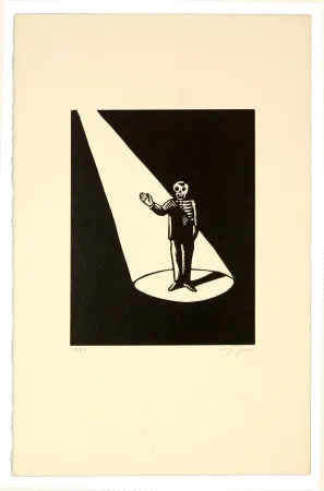 Linocut Topor - Rebonjour