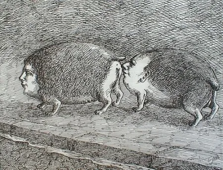 Etching Topor - Senza titolo