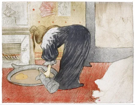 Lithograph Toulouse-Lautrec - Elles