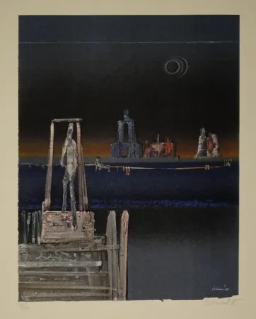 Lithograph Tschumi - Untitled