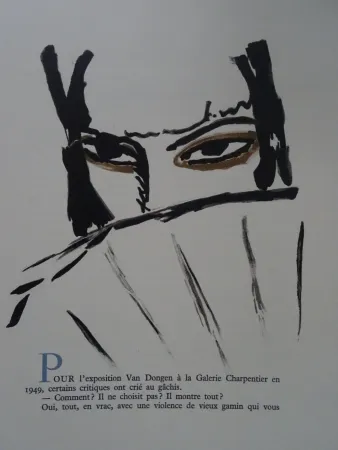 Lithograph Van Dongen - L'Espagnole