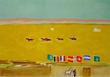 Lithograph Van Dongen - Polo in Alexandria