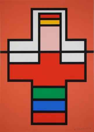 Screenprint Vandenbranden - Composition, 1988