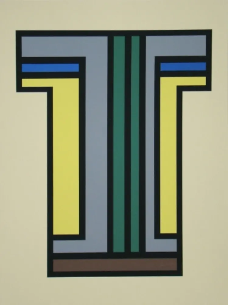 Screenprint Vandenbranden - Composition - Regen