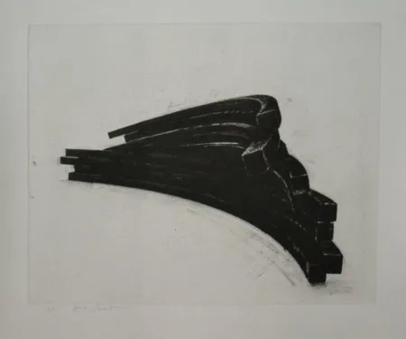 Etching And Aquatint Venet - COMPOSITION 4