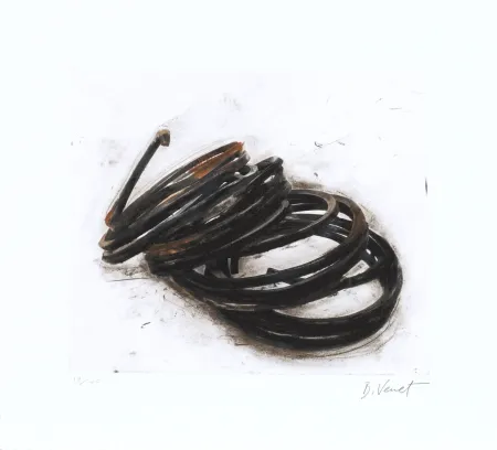 Engraving Venet - Effondrement - Indeterminate Lines 05