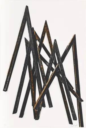 Screenprint Venet - Untitled I (Angels)