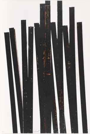 Screenprint Venet - Untitled VI (Lignes droites)