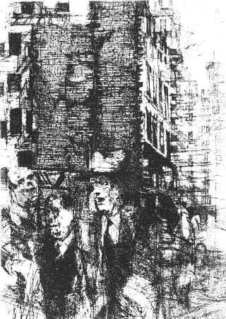 Engraving Vespignani - Passanti