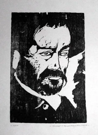 Woodcut Viani - Capitano di mare