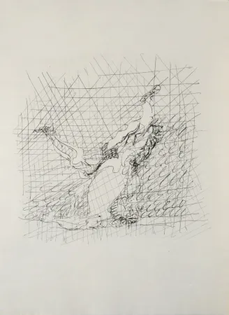 Etching Villon - Figure, 1962