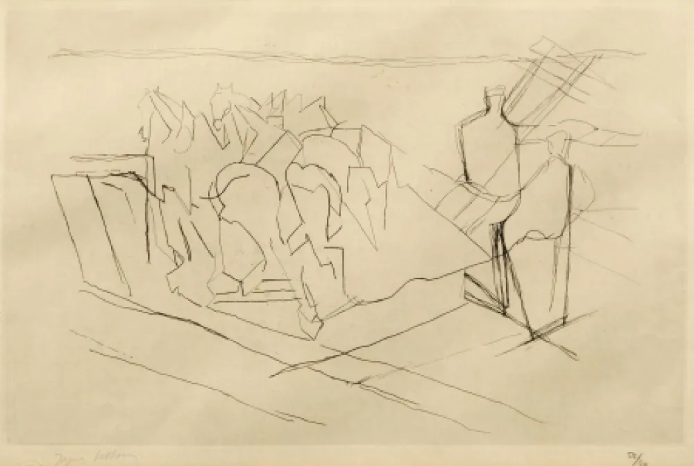 Etching Villon - La Faucheuse