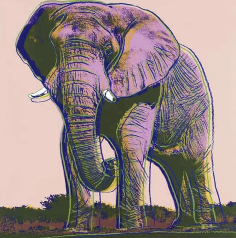 Screenprint Warhol - African Elephant (FS II.293)