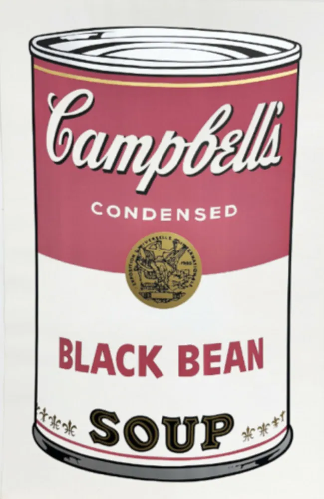 Screenprint Warhol - Campbell's Soup Can I: Black Bean