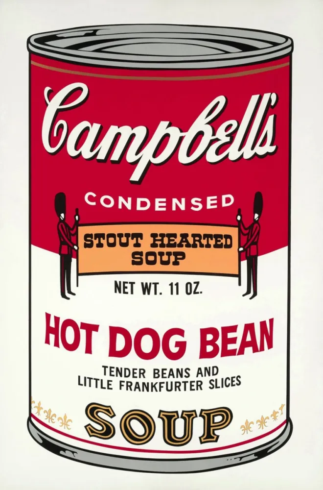 Screenprint Warhol - Campbell's Soup: Hot Dog Bean