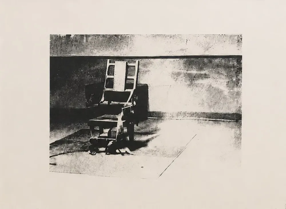 Screenprint Warhol - Electric chair