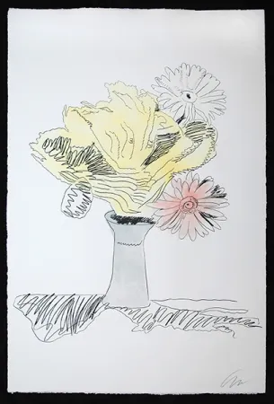 Screenprint Warhol - Flowers (Hand-Colored)