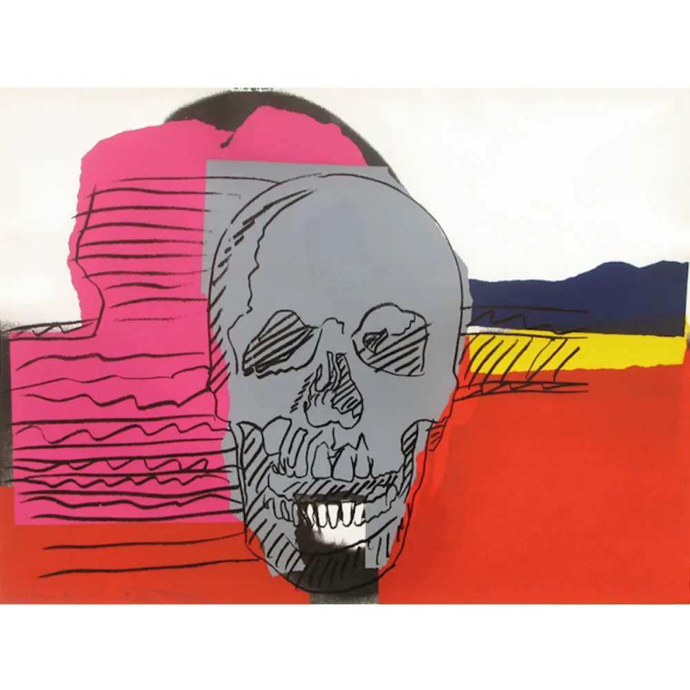 Screenprint Warhol - Skull (FS II.159)