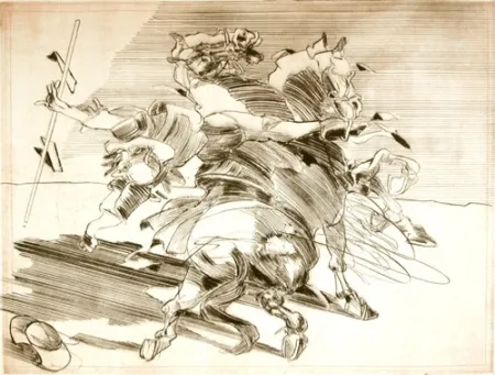 Etching Weisbuch - LE CHEVALIER DE LA MANCHA