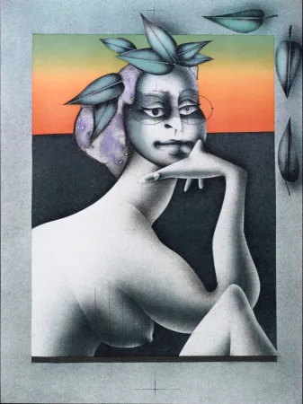 Lithograph Wunderlich - La penseuse du Printemps, 1977