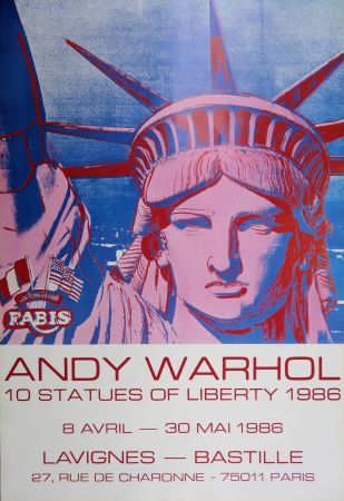 Illustrated Book Warhol - 10 Statues of Liberty